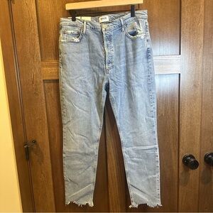 Agolde Women's High Rise Jeans - Light Blue